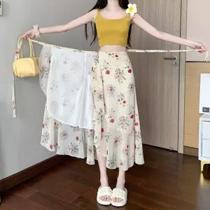 Váy hoa một mảnh nhẹ nhàng dành cho quý cô Váy voan dáng ôm cổ điển