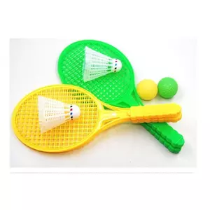 HFTOY 1 Đôi Trẻ Em Cầu Lông Tennis Raet Bé Thể Thao Giường Đồ Chơi Đồ Chơi Giáo Dục ~