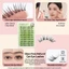 Magic-Lashes Mắt mèo tự nhiên Lông mi giả mỏng nhẹ Không cần keo để trang điểm hàng ngày