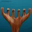 VFZ Body Meridian Massageb Nhựa Hươu Gạc Răng Rộng Châm Cứu Giúp Lưu Thông Máu Chống Tĩnh Điện Tóc Mịn OTE