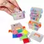 HFTOY 1 Bộ Nhà búp bê Mini di động Hộp đất sét siêu nhẹ 8 màu Mô hình Nhà búp bê Hộp cầm tay Đạo cụ trang trí Phụ kiện cảnh thu nhỏ ~