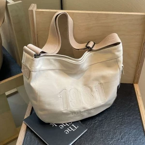 2024 Túi Tote Túi Vải Nữ Messenger Túi Đi Học Nữ Sinh Đại Học Kết Cấu Lớp Học Thường Ngày Một Vai Túi Lớn Hợp Thời Trang