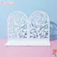 BEABOUT 2 Cái Hoa Hồng Bookends, Hỗ Trợ Sách Chống Trơn Trượt Kim Loại, Nút Chặn Sách Trang Trí Màu Trắng Hình Chữ L Bền Đẹp Phòng Học