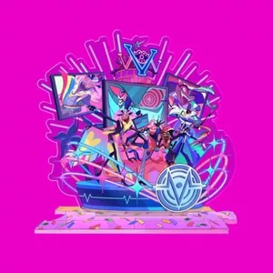 Hell Inn Hàng hóa Mới nhất Acrylic Đứng Móc khóa VOX Angel 3V Mặt dây chuyền trang trí có giá trị cao