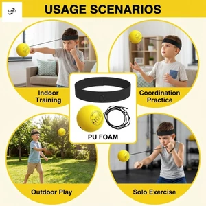 Băng đô bóng phản ứng đấm bốc cho trẻ em - Thiết bị tập tạo bọt PU để sử dụng tại nhà