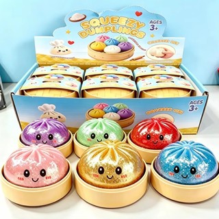 Đồ chơi Squishy siêu mềm, Bun bột lấp lánh Bóng giảm căng thẳng phục hồi chậm, Đồ chơi bóp giảm căng thẳng cho trẻ em và người lớn