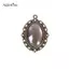 AqToCna 60 Chiếc 5 Màu Tròn Mặt Dây Chuyền Khay Thủy Tinh Cabochon Thủ Công DIY Trang Sức Làm AqToCna