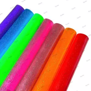 Vải Vinyl Thạch PVC PYCOU, Vải Vinyl Trong Suốt Linh Hoạt Chống Thấm Nước, Lấp Lánh 20x120CM Thủ Công Handmade Vỏ Điện Thoại Da Tổng Hợp Giả