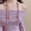 Hàng Ngày Mỹ Pháp Lãng Mạn Giả Ngọc Trai Camellia Vòng Cổ Nữ Xếp Chồng Màu Tím Dài Thanh Lịch Áo Len Dây Chuyền Trang Sức N5372026-6-11