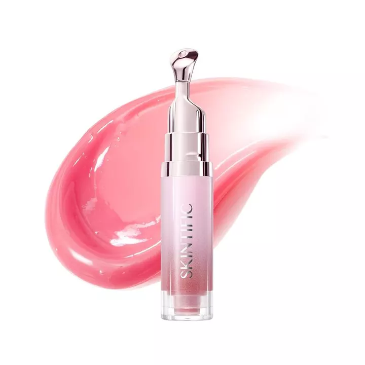 Tinh chất bóng làm sáng da Peptide, Son bóng dưỡng ẩm, Son dưỡng ẩm, Son môi dưỡng ẩm, Chứa Peptide và Squalane, Tạo môi mịn trong suốt bóng (01 Hồng nhạt)