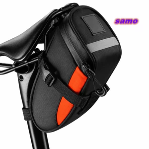 Túi đựng xe đạp SAMO, Túi đuôi xe đạp chống nước siêu nhẹ, Túi đựng ghế xe đạp dung tích 1,2L phản quang cho xe đạp leo núi và đường bộ