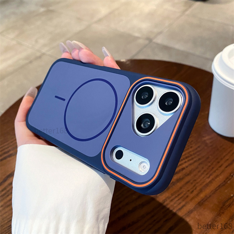 Cửa sổ sang trọng Lỗ lớn Vỏ điện thoại hai màu chống rơi tròn mịn cho IPhone13 11 12 14 15 16 17Pro MAX