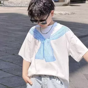 Trẻ em (100-170) In hình vui nhộn cho bé trai Váy mùa hè hoạt hình hợp thời trang phong cách mới