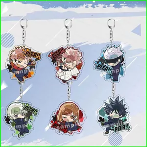 HT3 Jujutsu Kaisen Acrylic Móc Khóa Anime Itadori Yuji Gojo Satoru Mặt Dây Chuyền Cho Ba Lô Túi & Chìa Khóa TH3