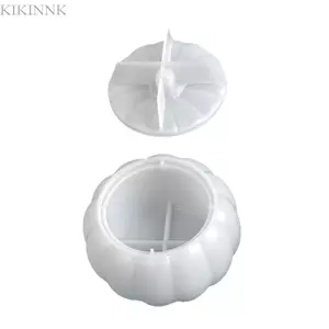 KIKIN Khuôn Silicon Linh Hoạt Cho Bí Ngô Hộp Bảo Quản Cốc Trang Trí Khuôn Trang Sức Người Tổ Chức Làm Khuôn