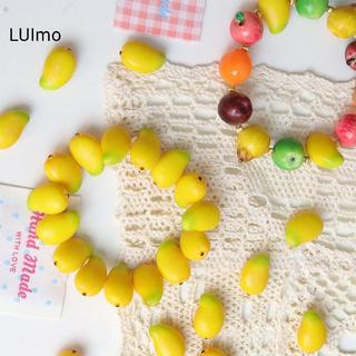 LUImo 5 Chiếc Nhiều Màu 3D Hình Trái Cây Rời Hạt Cho DIY Handmade Vòng Tay Móc Khóa Trang Sức Làm Thủ Công Cho Gia Đình Sử Dụng Trường Học SBS
