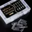 Trong Kho 288Pcs Acrylic Nail Nghệ Thuật Lời Khuyên & Kép Hình Dạng Cho UV Gel Xây Dựng Mở Rộng Top Khuôn Mẫu Cá Tuyết