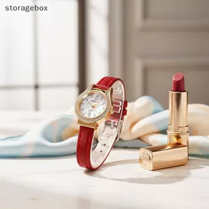 Đồng hồ thạch anh nữ Vỏ kim cương giả Vỏ vàng Dây da PU hoàn hảo để mặc hàng ngày Hẹn hò Quà tặng đẹp