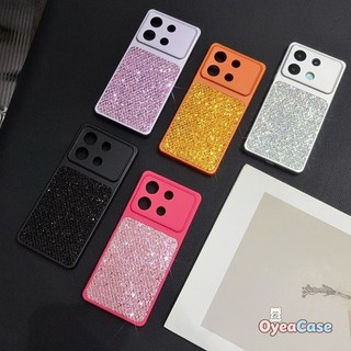 Lấp Lánh Kim Cương Lưới Họa Tiết Dành Cho Samsung Galaxy A37 A27 A17 A36 A35 A34 A33 A32 A26 A25 A24 A23 A54 A53 A52S A16 A15 A14 5G 4G Sang Trọng Sống Động Màu Cam Bling Nhiều Màu Sắc Bao