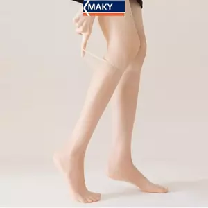 MAKY Silicone Chống Trơn Trượt Dài Mỏng Trong Suốt Pha Lê Chấm Lụa Bê Sos Dành Cho Nữ VN