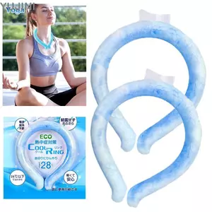 Ống làm mát cổ YUJINI, để làm mát cơ thể mùa hè Máy làm mát cổ vòng đá, có thể đeo mềm mại Có thể tái sử dụng Quấn cổ làm mát Công nhân ngoài trời