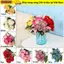 SUNKISSD 30cm 9 Đầu Lụa Hoa Mẫu Đơn DIY Trang Trí Đám Cưới Nhà Trang Trí Bó Hoa Hồng