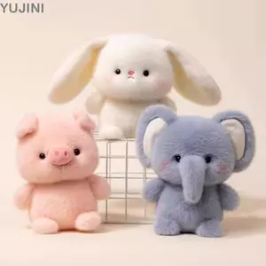 Gối Thú Nhồi Bông YUJUNI, Búp Bê Đồng Hành Sang Trọng Gấu Voi, Thú Sang Trọng Siêu Mềm 16cm Dễ Thương Đồ Chơi Sang Trọng Quà Tặng Ngủ