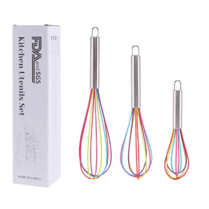 Dụng Cụ Nướng Bánh Silicon Máy Trộn Trứng Kem Cầm Tay Màu 27cm 33cm 40cm Bộ HUJA