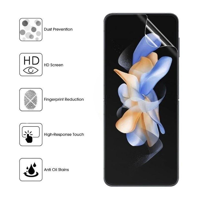 Phim Mềm Hydrogel 3 Trong 1 Ultra HD Cho Oppo Find N3 Flip Có Thể Gập Lại Điện Thoại Hydrogel Bảo Vệ Màn Hình Cho Oppo Find N2 Flip Back Phim Mềm