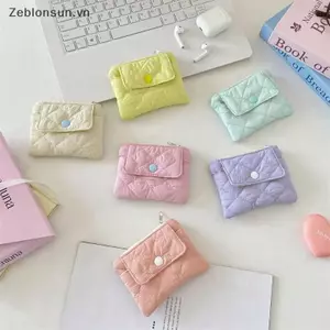 # HB # Sweet Đa Năng Mini Canvas Ví Đựng Tiền Xu Trang Sức Túi Đựng Thẻ Túi Lipsti Nhỏ Màu Kẹo Ví Dễ Thương Ngoài Trời.