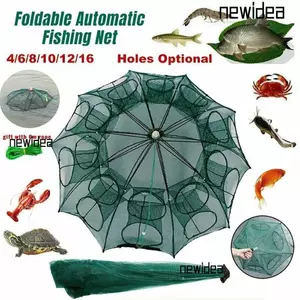 Bẫy Câu Cá MỚIIDEA, Câu Cá Lưới Nylon Xanh, Có Thể Gập Lại Bền Dễ Dàng Ném Hoàn Toàn Tự Động 4 / 6 / 8 / 12 / 16 Lỗ Cá Ngoài Trời