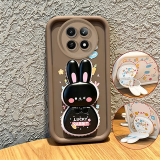 Ốp Lưng Cho REDMI NOTE 15 4G NOTE 15 PRO poco M8 PRO 5G Vỏ Điện Thoại Vỏ Mềm Silicon Chống Sốc Gương Thẩm Mỹ Mới Có Giá Đỡ 360° Thỏ dễ thương màu hồng cho bé gái JTXCEZJ3