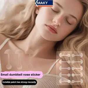 MAKY 50 Cái Thu Nhỏ Mũi Cánh Stiers Trong Suốt Vô Hình Mũi Thu Nhỏ Miếng Dán Đặc Biệt N Mũi Dụng Cụ Chăm Sóc Mặt Mũi Shaper Nâng VN