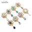 AqToCna 32 * 60MM cho kim cương giả Nút tóc Manualidades Phụ kiện Diy Flat ba Trâm cài Phụ kiện trang sức AqToCna