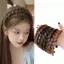 PNPIA- Phong Cách Chống Trơn Trượt Xương Cá Bện Tóc Giả Một Mảnh Thời Trang Nữ Băng Đô Quấn Tóc Phụ Kiện Tóc Thích Hợp Cho Đầm