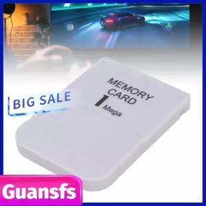 guansfs 1 Thẻ nhớ Mega Dung lượng lưu trữ 1 MB cho trò chơi PS1 Đọc nhanh Ghi dữ liệu An toàn Nhẹ và nhỏ gọn Tương thích với bảng điều khiển trò chơi (1 chiếc)
