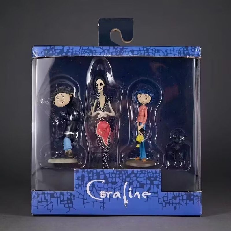 Bộ ma nội địa Mẹ Coraline Caroline / Mẹ ma / Nobi + Mô hình đóng hộp trang trí mèo đen