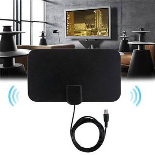 Ăng-ten TV DIAPER & CORED HDTV Flat Trong nhà Phạm vi 50 dặm VHF UHF DVB - Đen YTH