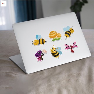 Phim Hoạt Hình Côn Trùng Chống Thấm Nước Miếng Dán 50 Cái Chất Liệu PVC Đề Can Tự Dính Để Trang Trí DIY