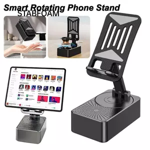 Giá đỡ điện thoại xoay thông minh STABFOAM, Giá đỡ điện thoại loa Bluetooth đa chức năng có thể điều chỉnh, Giá đỡ điện thoại di động có thể gập lại
