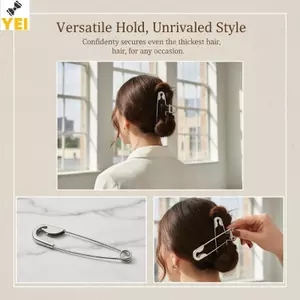 < YEI > Kẹp tóc an toàn lớn Kim loại sáng tạo Móng vuốt tóc thời trang Barrette cho bé gái Hoàn hảo cho các bữa tiệc và sự kiện mới