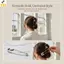 < YEI > Kẹp tóc an toàn lớn Kim loại sáng tạo Móng vuốt tóc thời trang Barrette cho bé gái Hoàn hảo cho các bữa tiệc và sự kiện mới