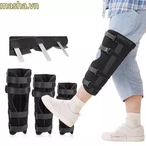 Nẹp cố định đầu gối, Nẹp hỗ trợ chân thoáng khí mềm mại, Phục hồi phẫu thuật di động Bộ ổn định đầu gối hấp thụ mồ hôi dành cho người lớn