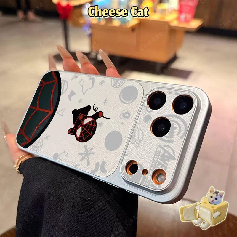 Ốp điện thoại iPhone hình nhện đẹp trai cho iPhone 15 13 12 11 14 Plus 16 17 Pro Max XR Xs Max Da bảo vệ