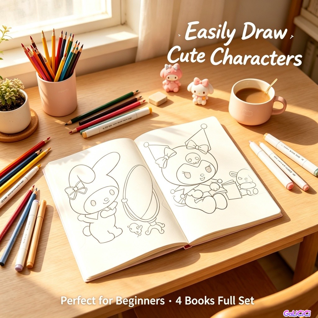 Sách Tập Tô Kuromi Sanrio Cho Bé Học Vẽ Đơn Giản Rèn Luyện Tập Trung Tô Màu Nghệ Thuật Chính Hãng Phát Triển