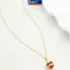 MAKY Hợp Thời Trang Thánh Nelace Của Đỏ Zircon Trái Tim Mặt Dây Chuyền Chữ Thập Choker Cho Nữ Trang Sức Dự Tiệc Quà Tặng VN