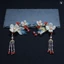 H216 Handmade Lily Of The Valley Kẹp Tóc Hợp Kim Men Phong Cách Vintage