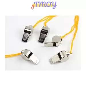 TMOY Đội Còi Kim Loại Lớn Thể Thao Có Dây Còi Thể Thao Mạnh Mẽ Chống Mài Mòn Còi Bằng Thép Không Gỉ Nhân Viên Cứu Hộ TMOY