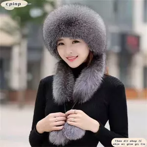 Mũ lông thú giả CPINCP, Bảo vệ tai Bảo vệ lạnh Mũ giả lông lạnh, Mũ khăn trùm đầu mùa đông dày đa năng