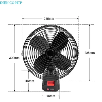 Quạt Pin Tích Điện MAKITA, Quạt Chạy Pin Tích Điện 8 Inch Để Bàn , Làm Mát Cực Nhanh, (quạt đen ) ĐIỆN CƠ HTP